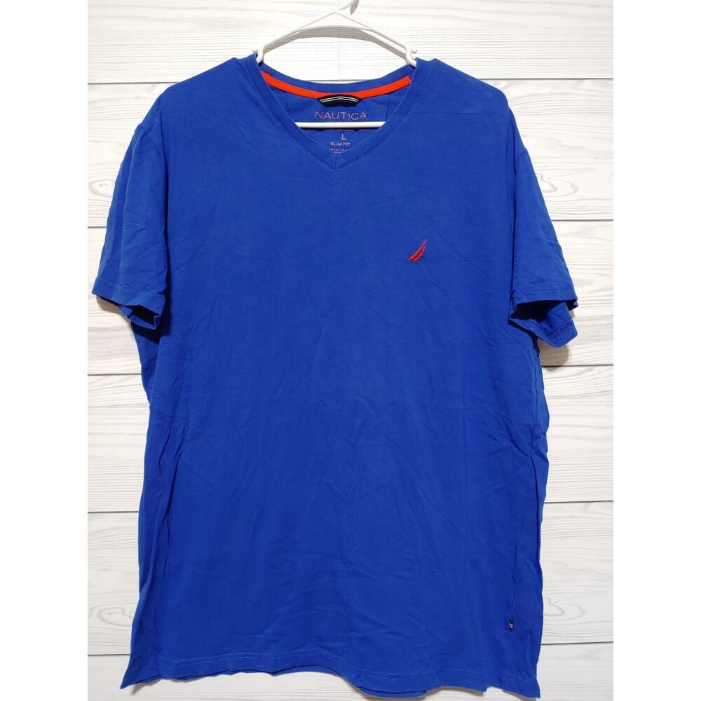 Mens Nautica Tee Sz L